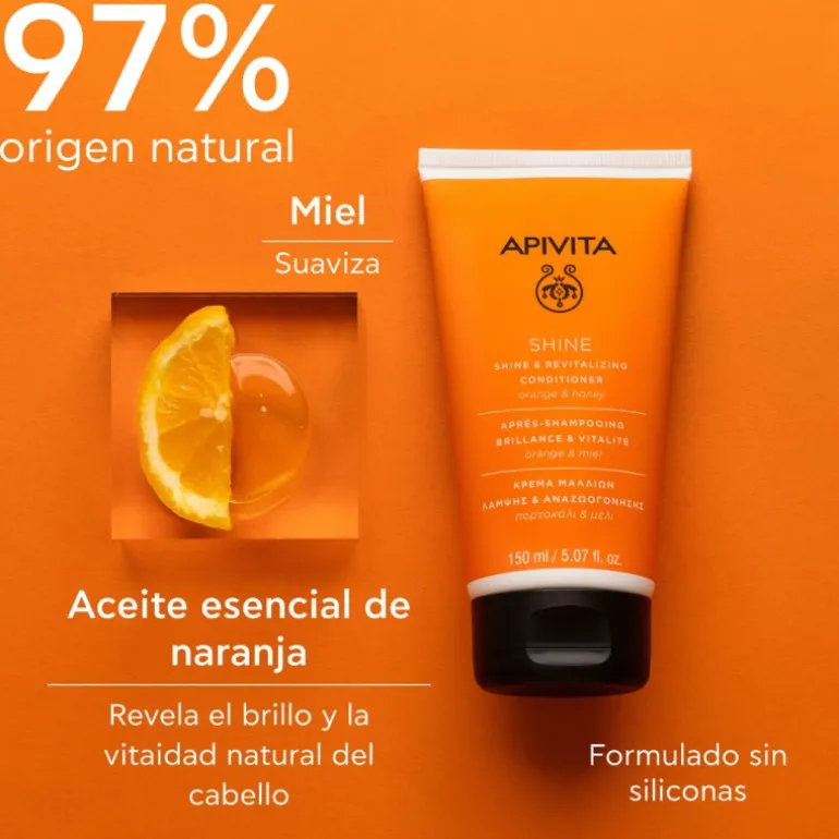 Acondicionador Brillo y Vitalidad con Miel y Naranja