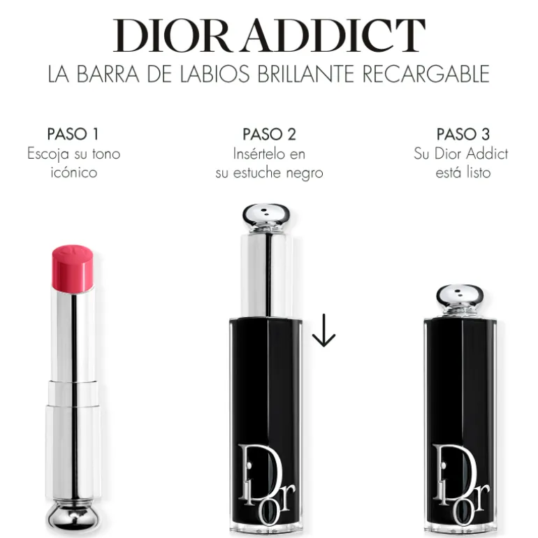 DIOR ADDICTDior Addict - barra de labios brillante - 90 % de ingredientes de origen natural - recargable