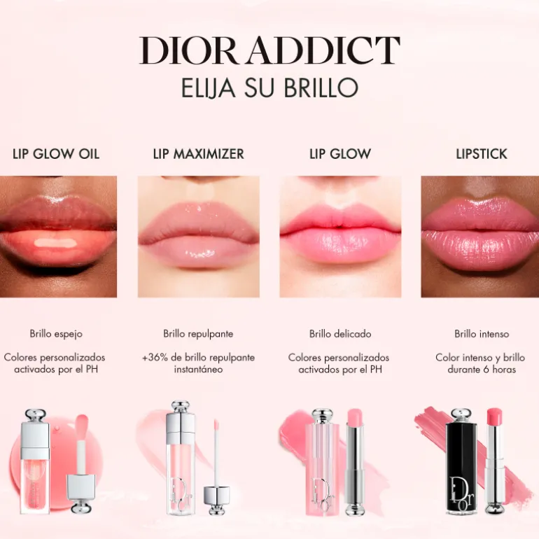 DIOR LIP GLOW OILAceite para labios brillante nutritivo - realzador del color - enriquecido con aceite de cereza