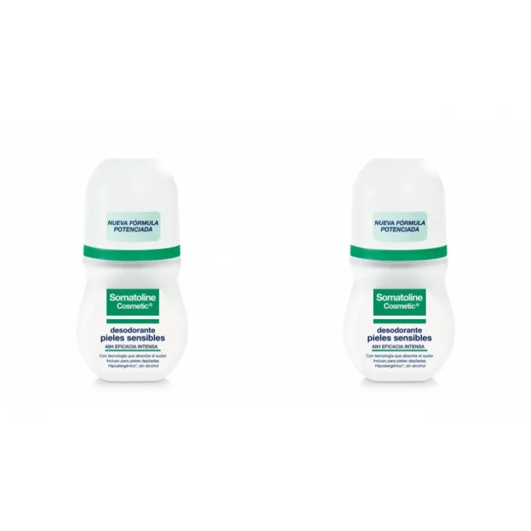 DUPLO SOMATOLINE DESODORANTE PIEL SENSISIBLE ROLL-ON 2X50ML