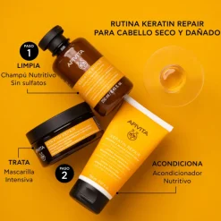 Mascarilla Keratin Repair Nutritiva y Reparadora para Cabello Seco y Dañado