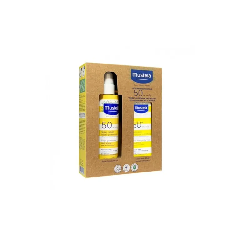 MUSTELA PACK SOLAR SPRAY 200ML+LECHE SOLAR FACIAL 40ML