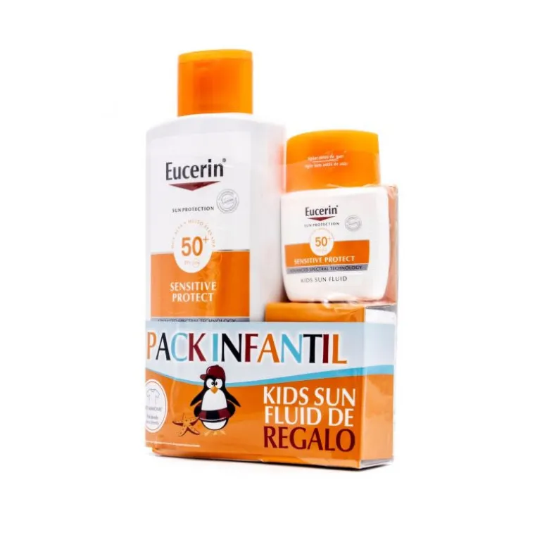 PACK SUN KIDS SENSITIVE PROTECT LOCIÓN SPF50+ 400ML + FLUIDO SPF50+ 50ML